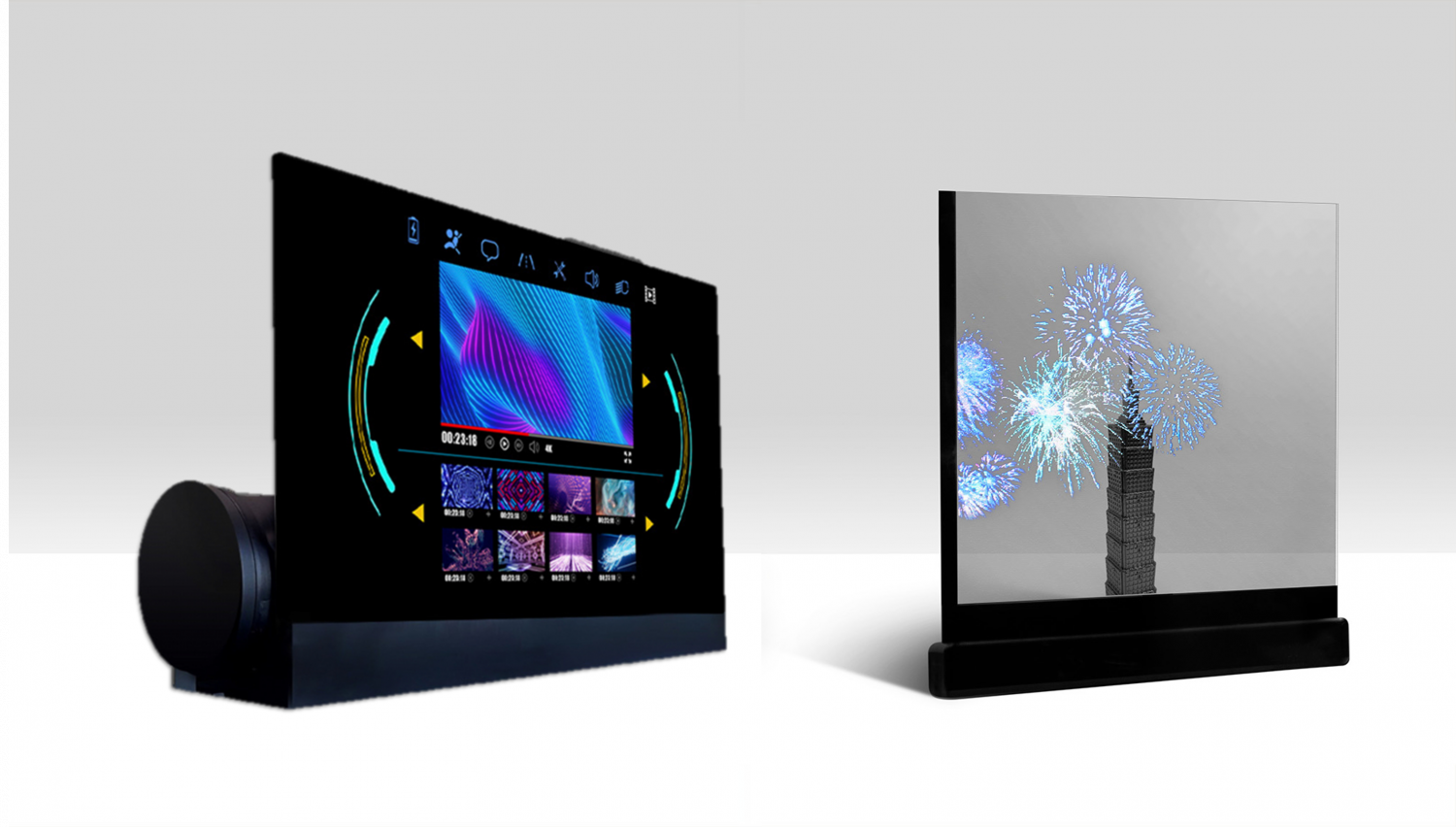 可卷式、折迭性、高透明